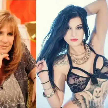 Щерката на Кичка подяжда доматите й