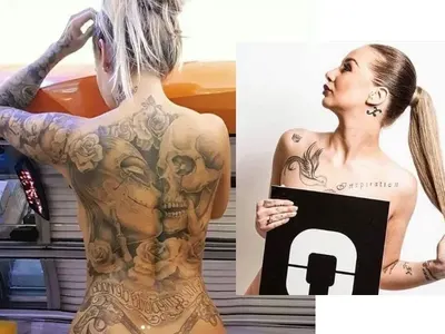 Цветелина Грахич заприлича на Благо Джизъса! Няма място по тялото си без татуси