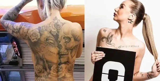 Цветелина Грахич заприлича на Благо Джизъса! Няма място по тялото си без татуси