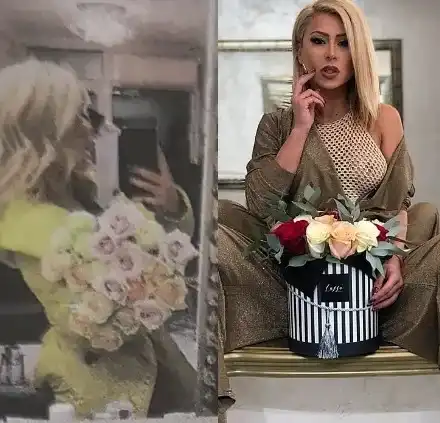 Капчикова с рози от таен обожател