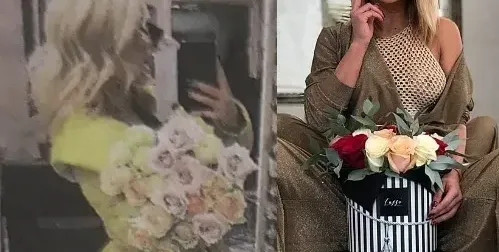 Капчикова с рози от таен обожател