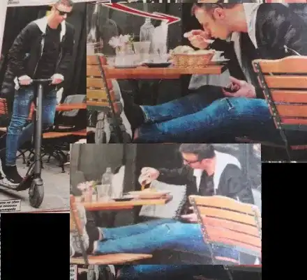 Бербо смени бентлито с тротинетка! Яде по заведенията полулегнал, вдигнал краката си на стол