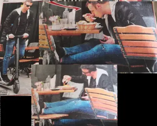 Бербо смени бентлито с тротинетка! Яде по заведенията полулегнал, вдигнал краката си на стол