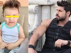 Фики и синът му с еднакви прически