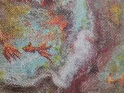 Хищна хиена нарисува рибки