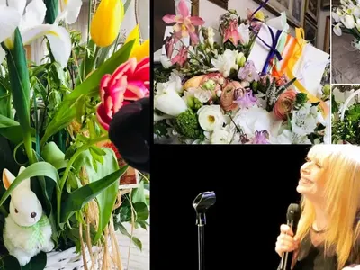 Отрупаха Лили Иванова с икони, играчки и цветя за юбилея