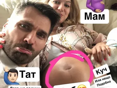 ﻿Бременната Драгнева се лигави