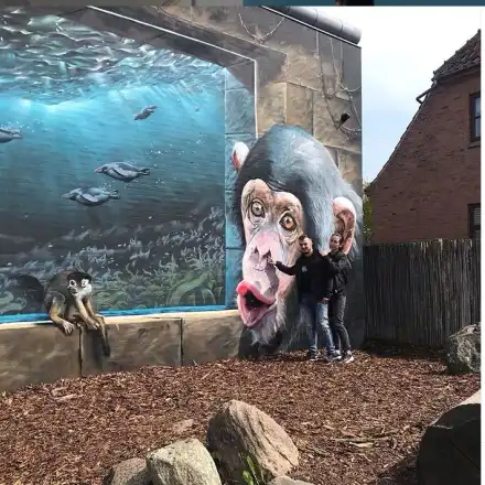 Джена гледа маймуни в Дания