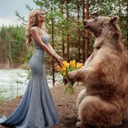 Руски мечок награби родна плеймейтка