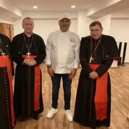 Шеф Манчев готви на папата