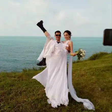 Луиза Григорова и Мартин Макариев празнуват 2 години брак на снимачната площадка