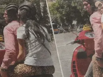 Мъжът на Мона Гочева гали кълките й върху мотора