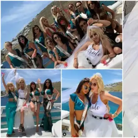Мис България с моминско парти на Миконос