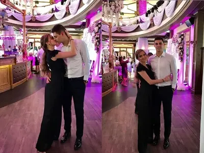 Нанси Карабойчева на сватба в черно