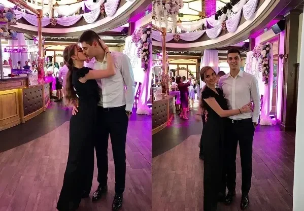 Нанси Карабойчева на сватба в черно