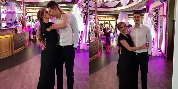 Нанси Карабойчева на сватба в черно