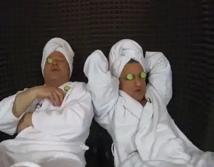 Зуека и Рачков на СПА преди работа