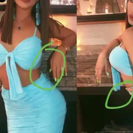 Гери-Никол вае фигура с ФОТОШОП! Стеснявайки талията си, изкриви камината