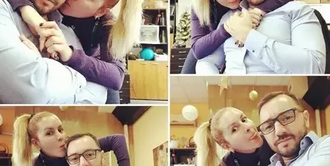 Хекимян се целува с колежка