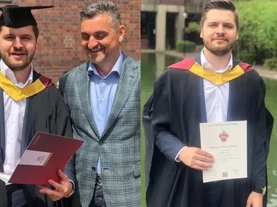 Синът на Кирил Добрев се дипломира в Лондон за 120 бона