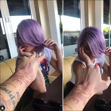 Ася Капчикова стана лилава