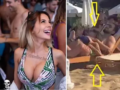 Папи Ханс забрави за Дара и португалката! Хванаха го на плажа да мачка гърдите на 18-годишна миска (Папарашки СНИМКИ)