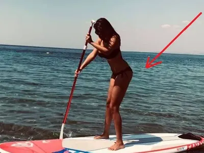 Аман! Щерката на Глория измести морето със задница (ФОТО в галерия)