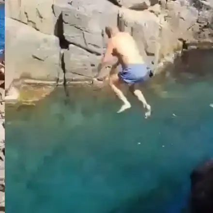 Ники Кънчев се метна от 5-метрова скала