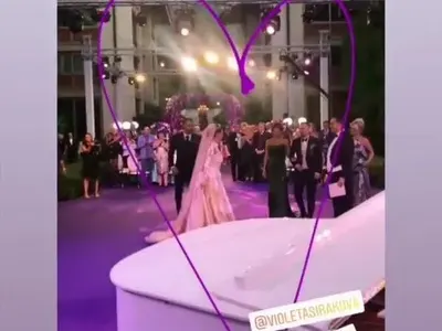 Щерката на Илиана и Наско с кралска сватба, Камата пя за младоженците (Подробности и много снимки)