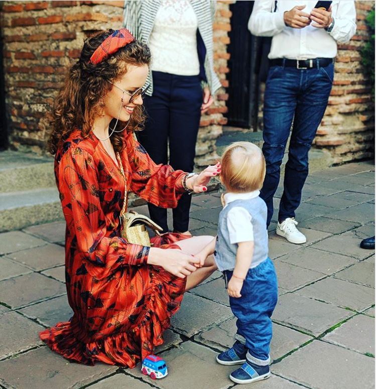 Гери Малкоданска кръсти сина си