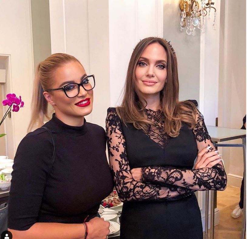 Жени Джаферович на премиера с Анджелина