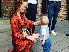 Гери Малкоданска кръсти сина си