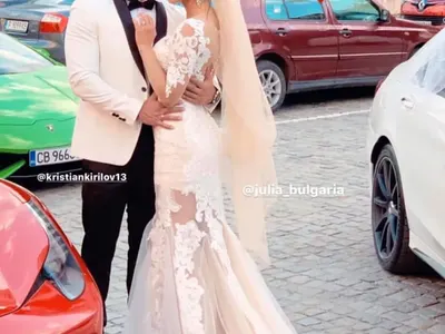 Митака и Джулия гъзареят с две ферарита на сватбата си, гостите им се удавиха с промишлени количества алкохол (Снимки)