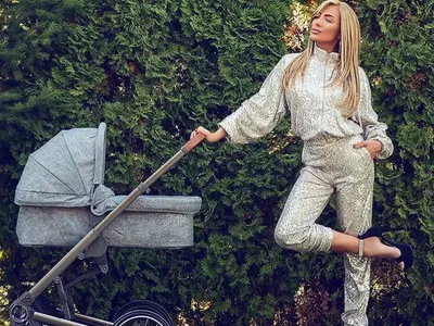 Русата Златка  се пъне да прибере корема след раждането (Снимка)