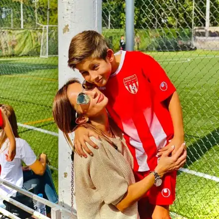 Синът на Симона Пейчева - футболна надежда (Фото)