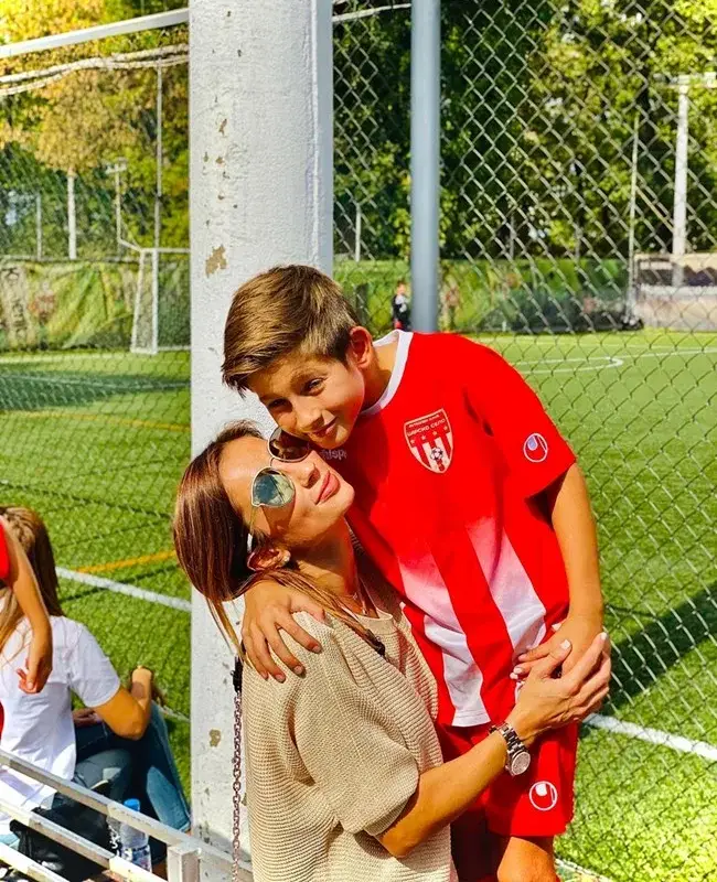 Синът на Симона Пейчева - футболна надежда (Фото)