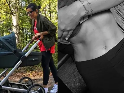 Жената на Криско показа плосък корем