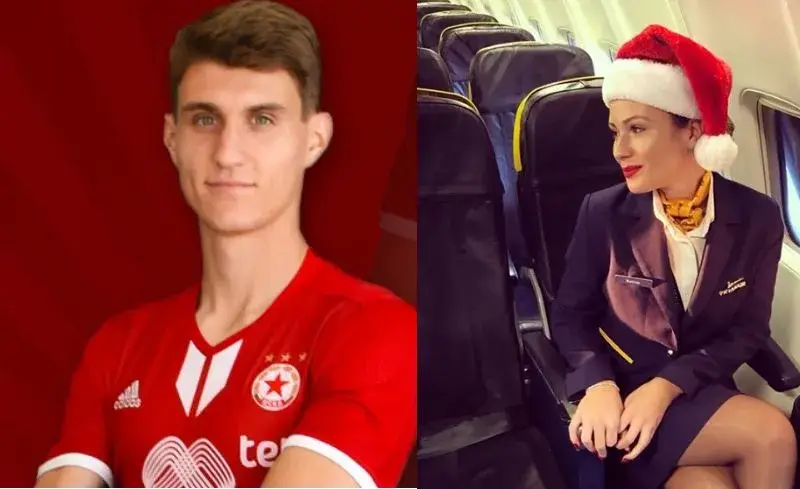 Титуляр на ЦСКА заби стюардеса
