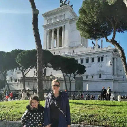 Алекс Сърчаджиева на ваканция в Рим