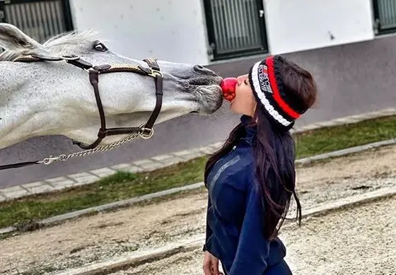 Арабаджиева яде ябълка с кон
