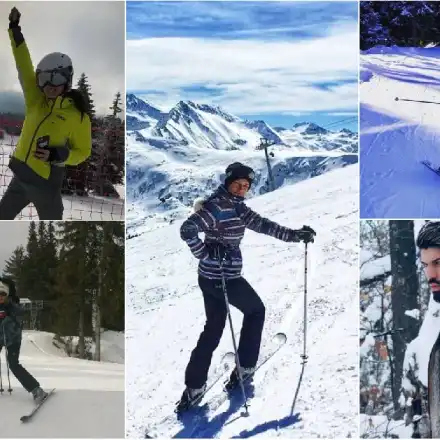 Чалга звездите фучат със ски: Кали ветеран в зимните спортове, Юнона и Преслава най-неопитни