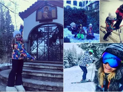 Чалга звездите фучат със ски: Кали ветеран в зимните спортове, Юнона и Преслава най-неопитни