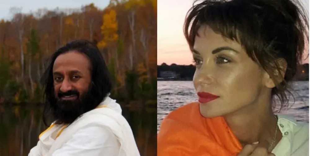 Диляна Попова на семинар при йога гуру