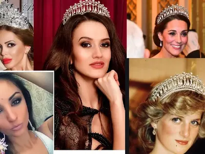 Плеймейтки се кичат с короната на Кейт и Даяна