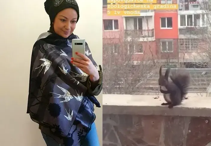 Вихра Петрова отглежда катерица