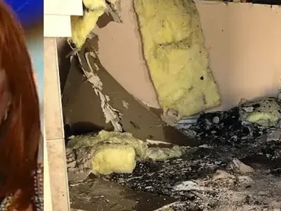 Взрив изпепели къщата на Кичка Бодурова (Снимки)