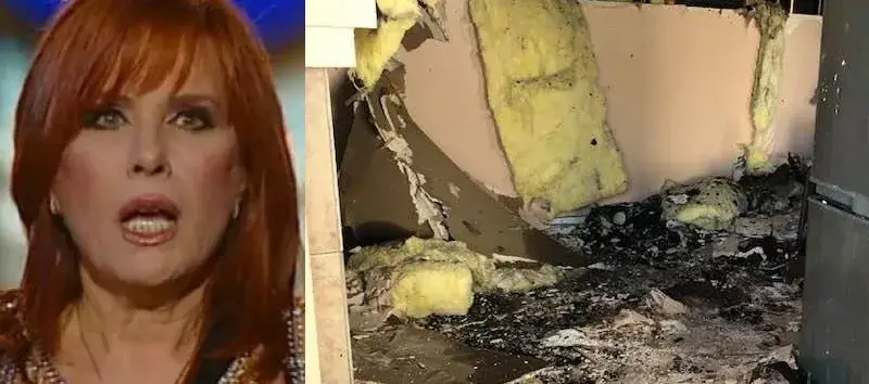 Взрив изпепели къщата на Кичка Бодурова (Снимки)