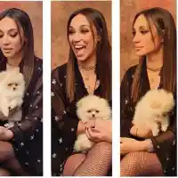 Мария Илиева вдига наздравици с куче