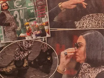 Цялата в злато, Софка гастролира между дюнерджийница и салон за красота (Папарашки снимки)