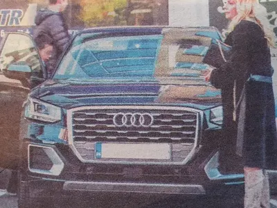 Венета Райкова се фука с Ауди за 80 бона (Фото на тузарското возило)